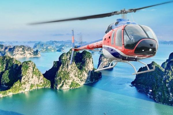 Discover Halong Bay by helicopter